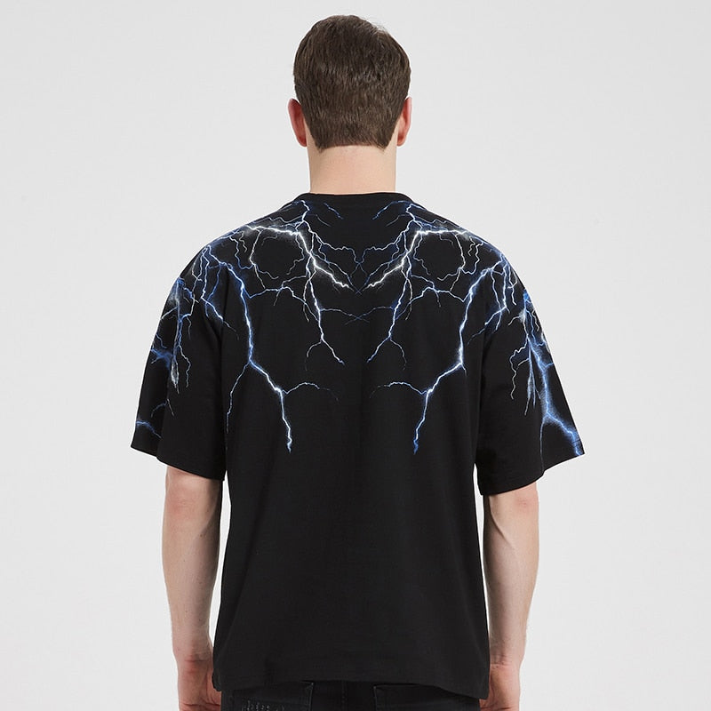 Lightning Graphic Hipster T-Shirt