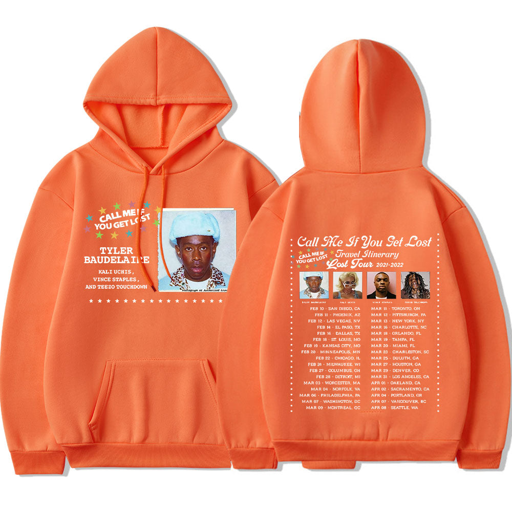 Call Me If You Get Lost Tour Hoodies Tyler The Creator Printed Streetwear Men Women Fashion Sweatshirts Oversized Hip Hop Hoodie