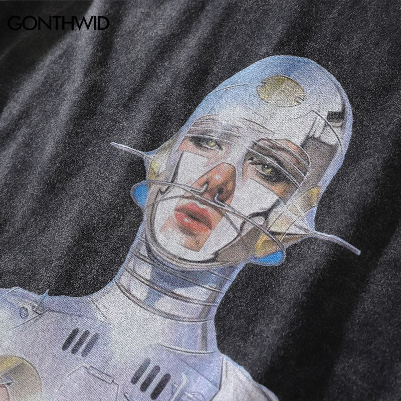 Vintage Robot Graphic T-Shirt