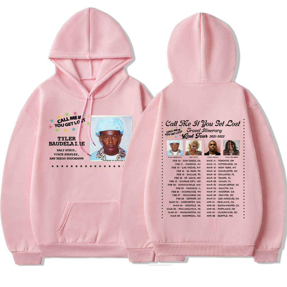 Call Me If You Get Lost Tour Hoodies Tyler The Creator Printed Streetwear Men Women Fashion Sweatshirts Oversized Hip Hop Hoodie