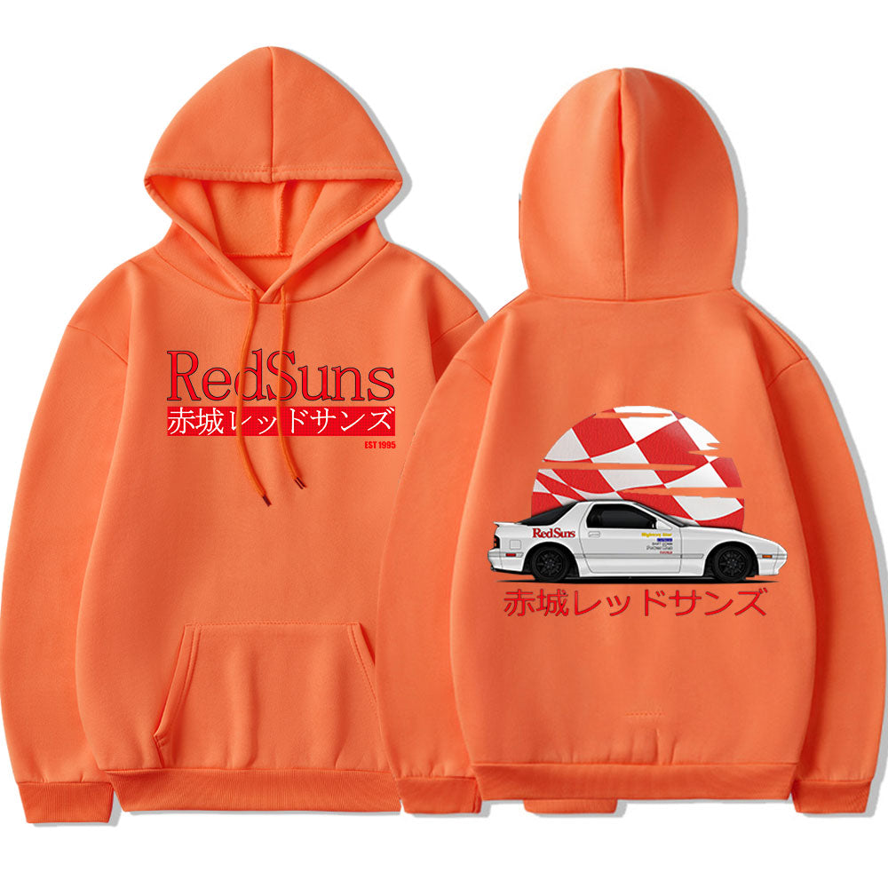 Drift Akagi Red Suns Hoodie