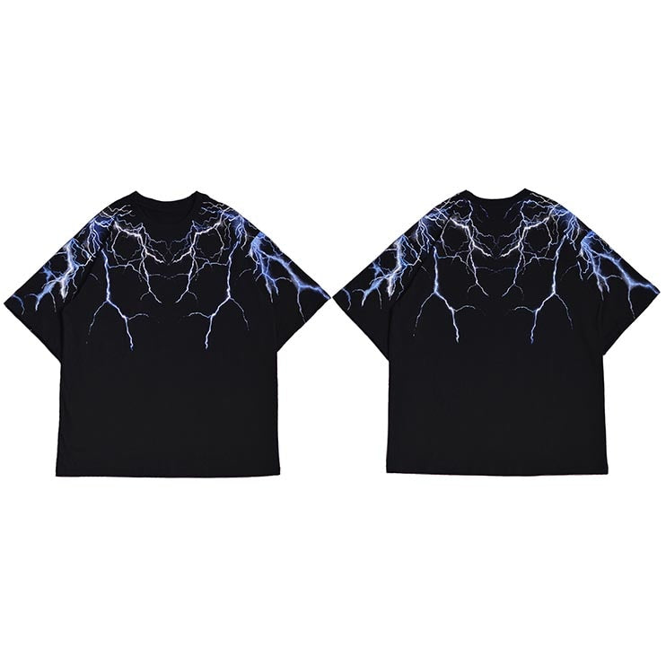 Lightning Graphic Hipster T-Shirt