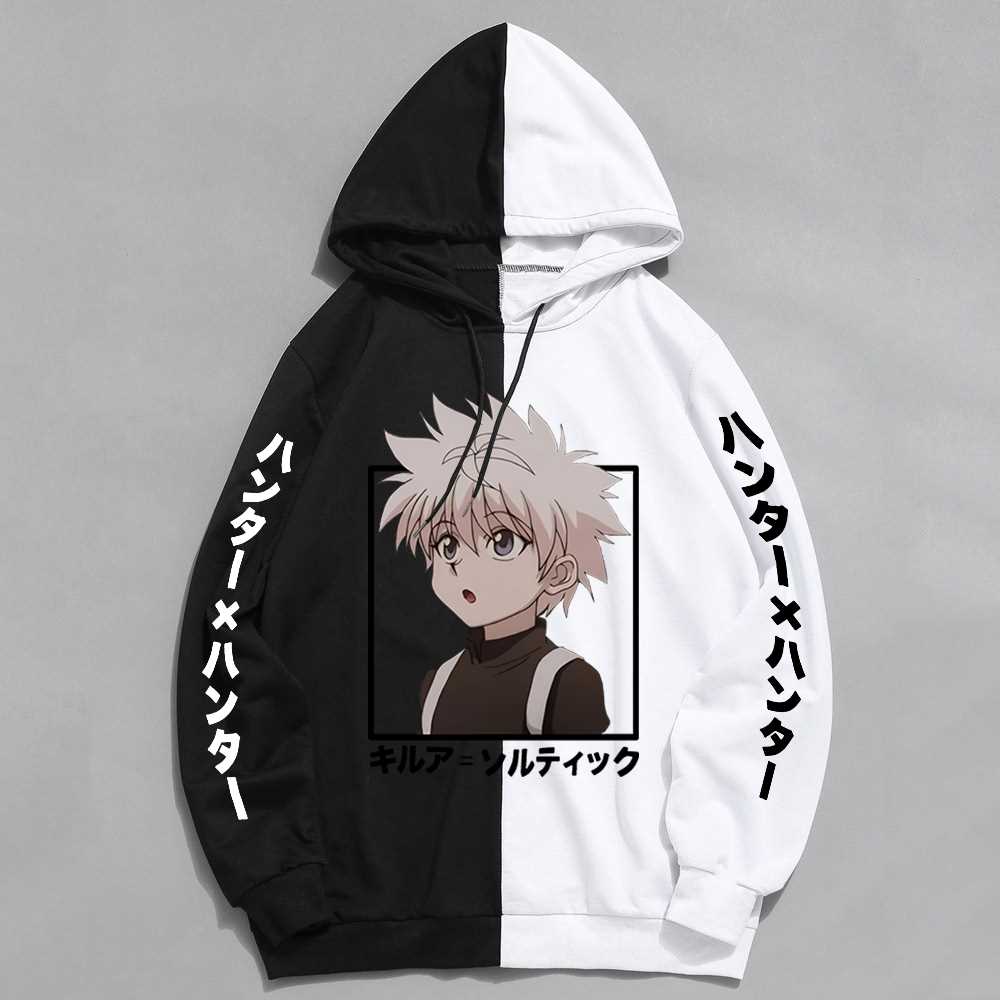 Hunter X Hunter Killua Zoldyck Mens Hoodies Autumn Winter Boys Girls Sweatshirts Fashion Killua Eye Anime Cosplay Hoodie