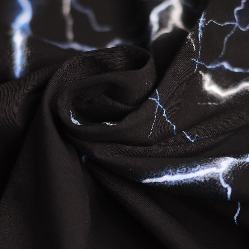 Lightning Graphic Hipster T-Shirt