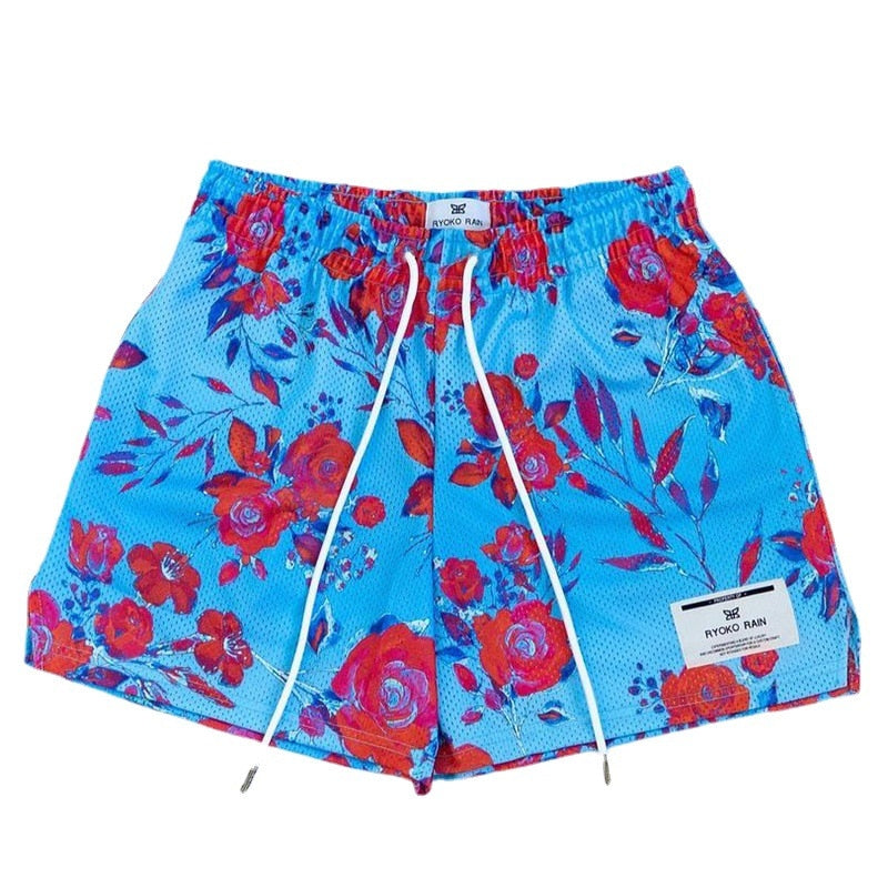 American Basketball Oil Painting Shorts