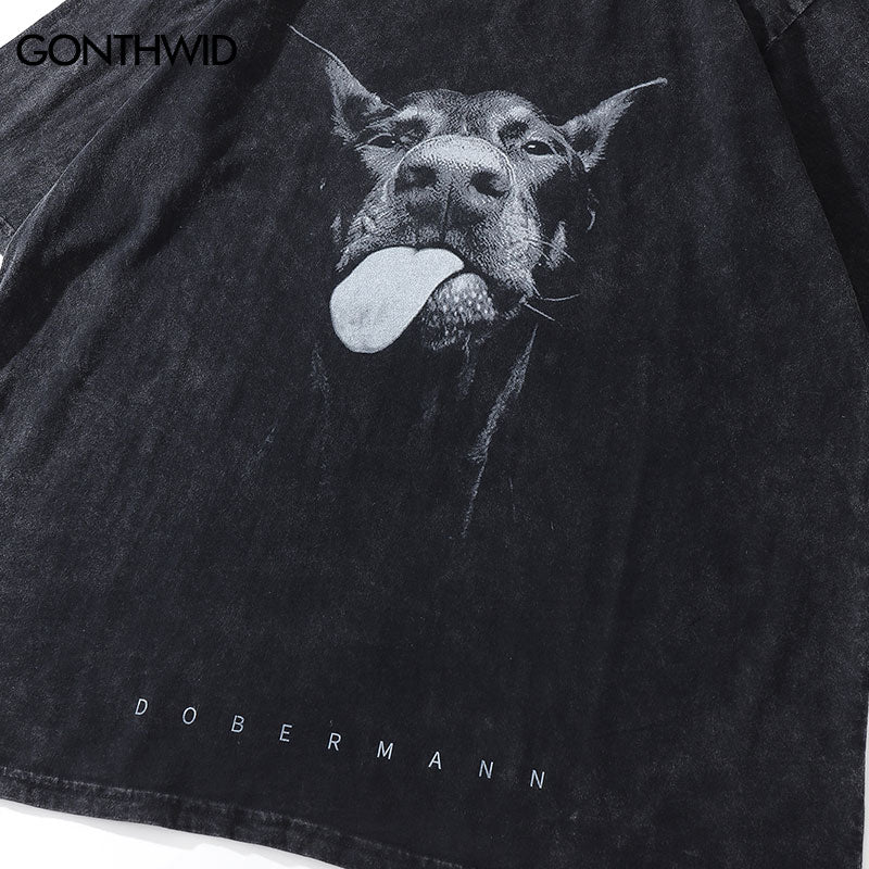 Doberman Dog Vintage Graphic T-Shirt