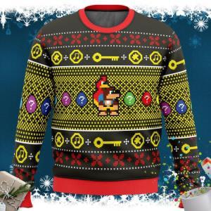 Festive Retro Pixel Gaming Sweater