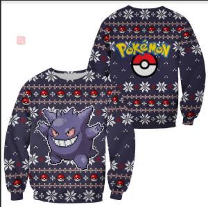 Gengar Pokémon Holiday Sweater – Festive Edition