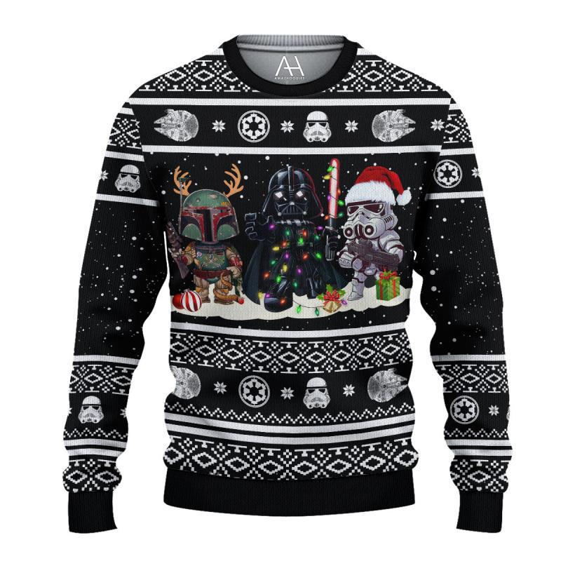 Star Wars Christmas Sweater - Festive Galactic Villains Edition