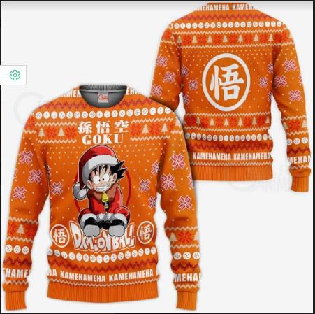 Goku Dragon Ball Holiday Sweater – Festive Anime Christmas Knit