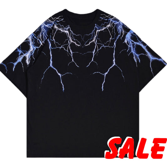 Lightning Graphic Hipster T-Shirt