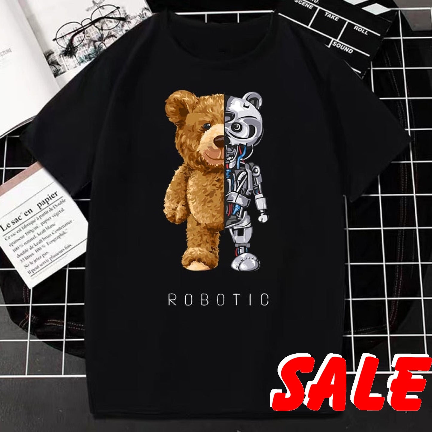 Creative Teddy Robot T-Shirt