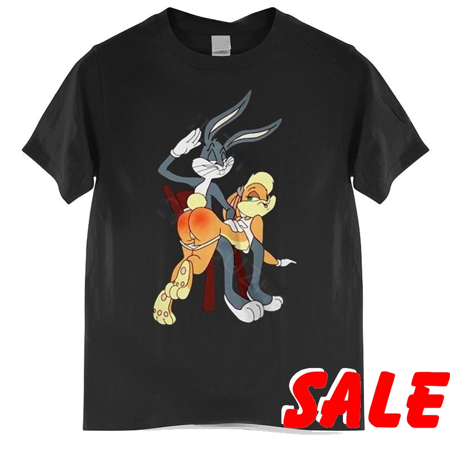 Bugs Bunny Spank Cartoon Punishment T-Shirt