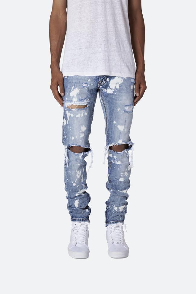 Light Blue Ripped Jeans for Men