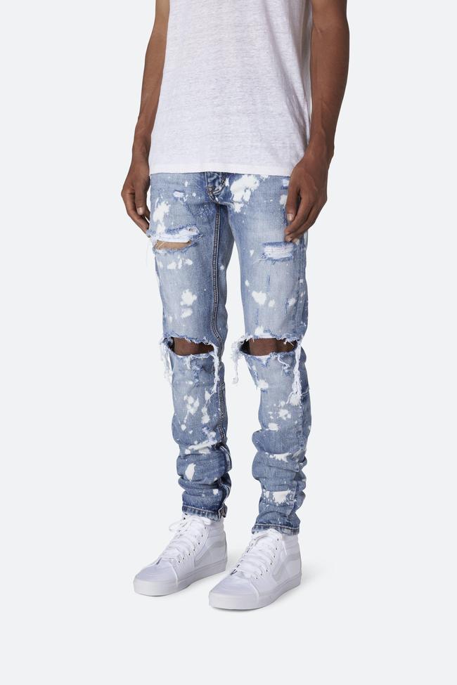 Light Blue Ripped Jeans for Men