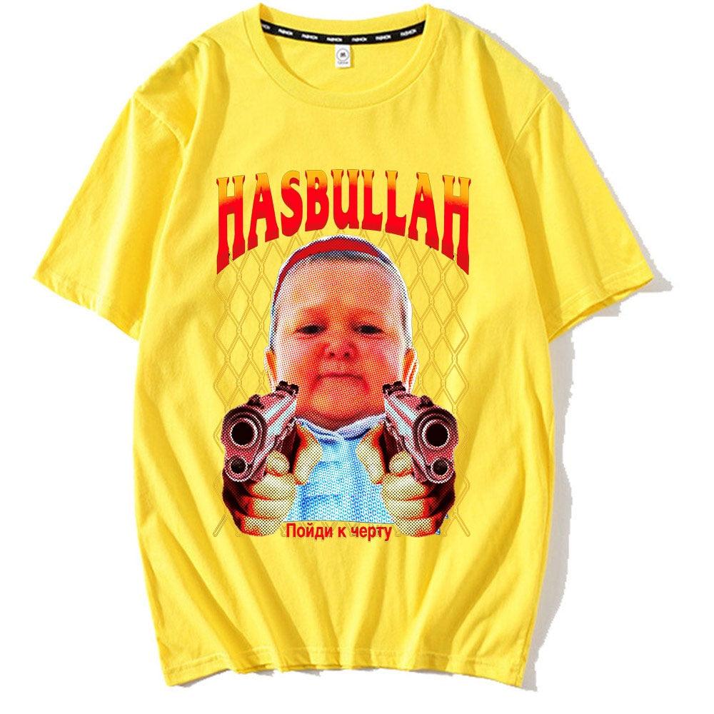 Classic Hasbulla Fighting Meme T-shirt Fan Gift Mini Khabib Blogger Tshirt Men Women Premium Oversized Graphics Unisex Tee Shirt - Scarefacelion’s Meme Shop  