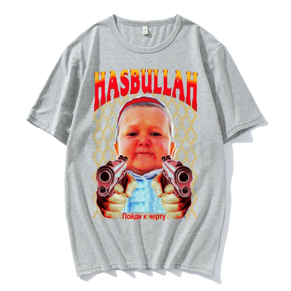 Classic Hasbulla Fighting Meme T-shirt Fan Gift Mini Khabib Blogger Tshirt Men Women Premium Oversized Graphics Unisex Tee Shirt - Scarefacelion’s Meme Shop  