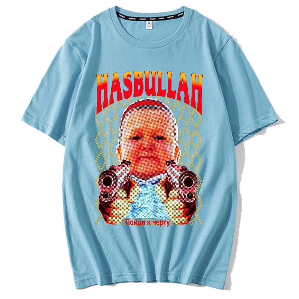 Classic Hasbulla Fighting Meme T-shirt Fan Gift Mini Khabib Blogger Tshirt Men Women Premium Oversized Graphics Unisex Tee Shirt - Scarefacelion’s Meme Shop  