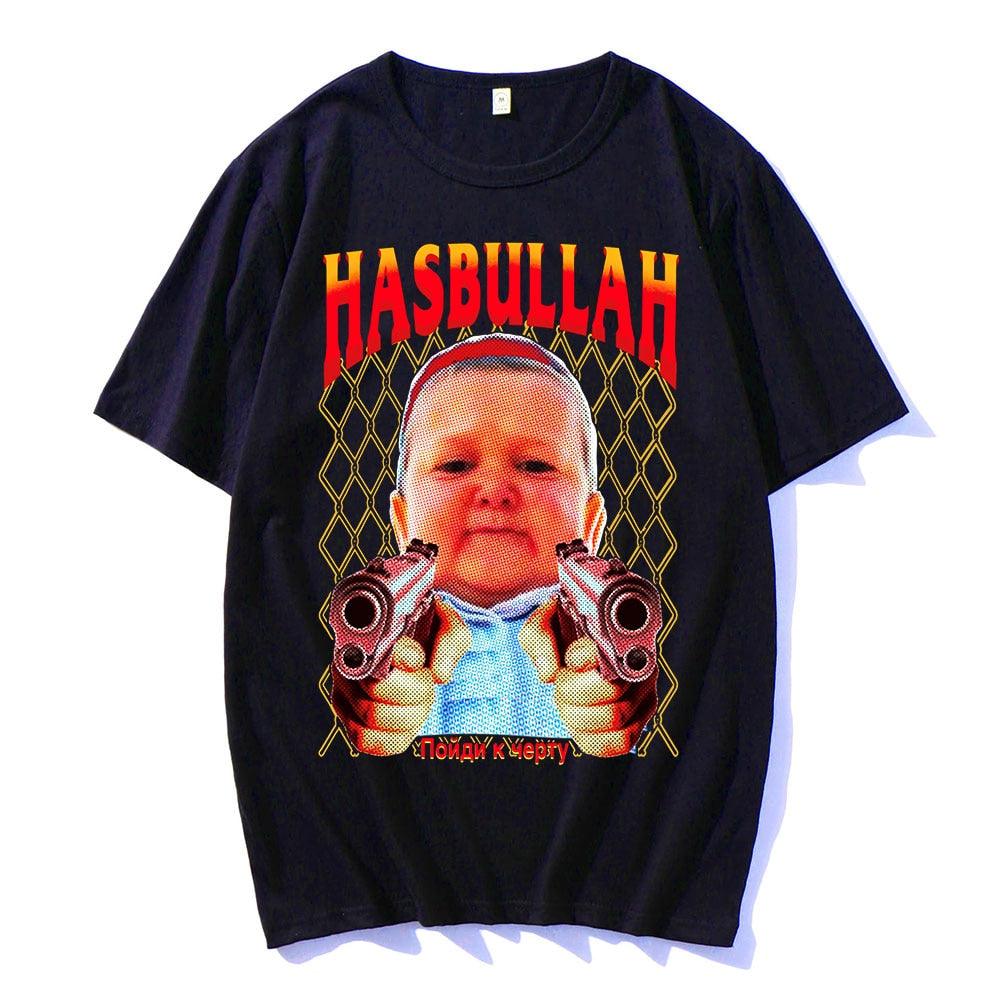 Classic Hasbulla Fighting Meme T-shirt Fan Gift Mini Khabib Blogger Tshirt Men Women Premium Oversized Graphics Unisex Tee Shirt - Scarefacelion’s Meme Shop  