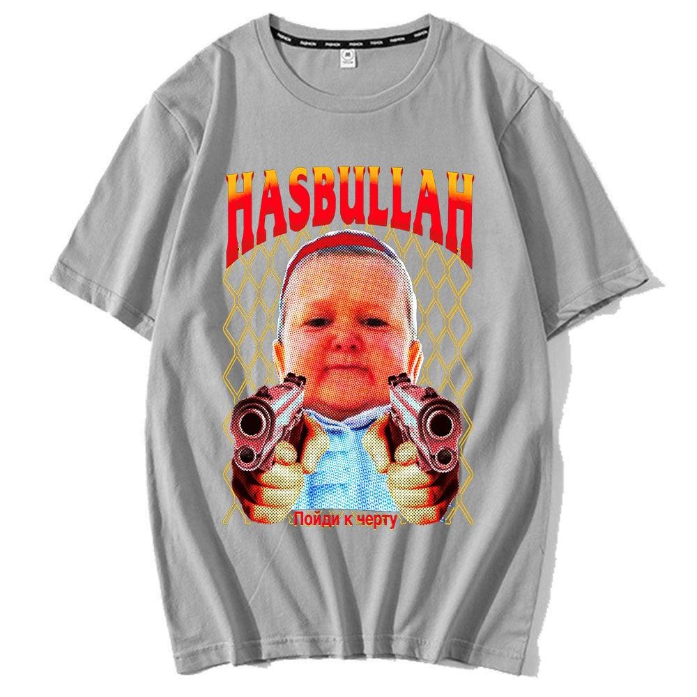 Classic Hasbulla Fighting Meme T-shirt Fan Gift Mini Khabib Blogger Tshirt Men Women Premium Oversized Graphics Unisex Tee Shirt - Scarefacelion’s Meme Shop  