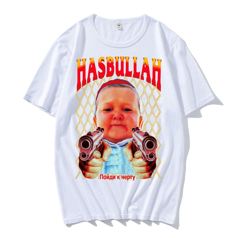 Classic Hasbulla Fighting Meme T-shirt Fan Gift Mini Khabib Blogger Tshirt Men Women Premium Oversized Graphics Unisex Tee Shirt - Scarefacelion’s Meme Shop  