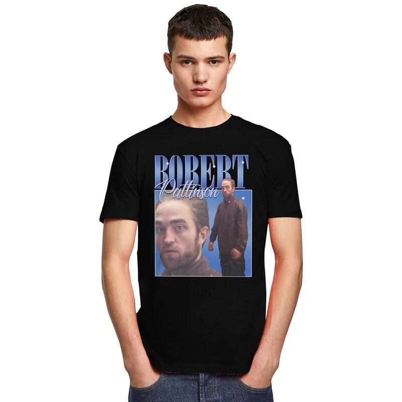 Funny Robert Pattinson Standing Meme T Shirt Men Pre-shrunk Cotton Tee Tops Rob Tshirts Short Sleeved Fashion T-shirt Merch - Scarefacelion’s Meme Shop  