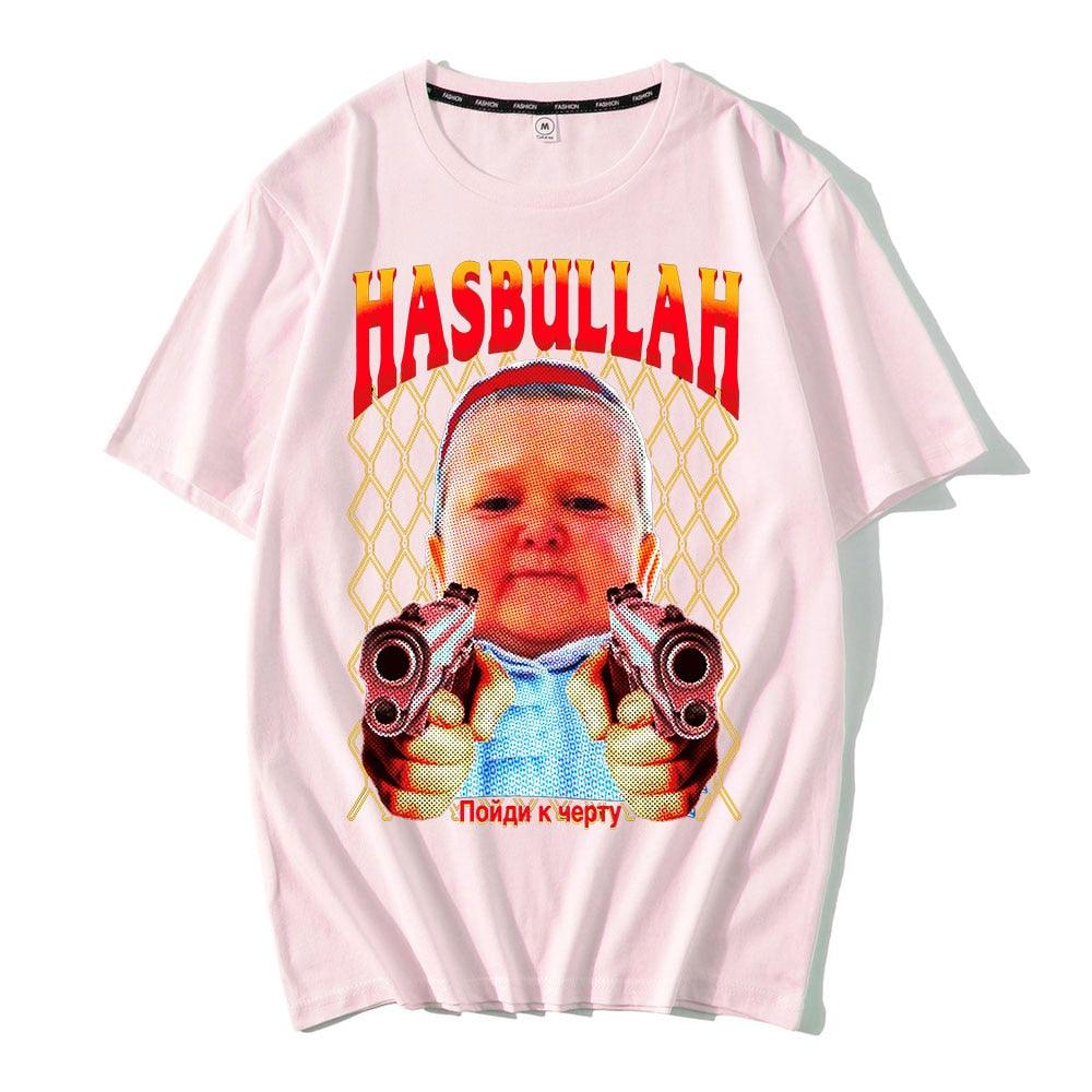 Classic Hasbulla Fighting Meme T-shirt Fan Gift Mini Khabib Blogger Tshirt Men Women Premium Oversized Graphics Unisex Tee Shirt - Scarefacelion’s Meme Shop  