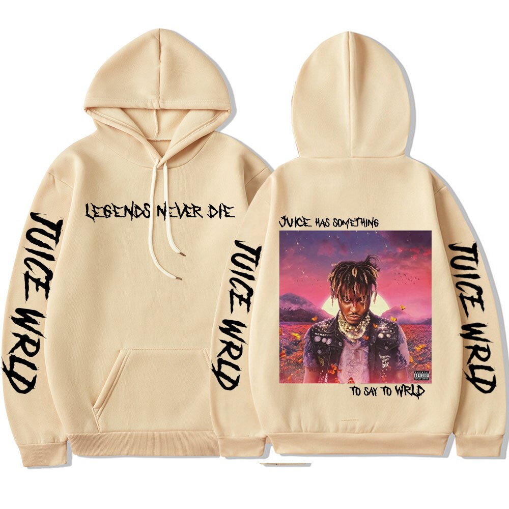 Rapper Juice WRLD Hoodies Men Women Sweatshirts Fashion Hip Hop Hooded Casual Pullovers Autumn Boys Girls Black Streetwear Tops - Scarefacelion’s Meme Shop  