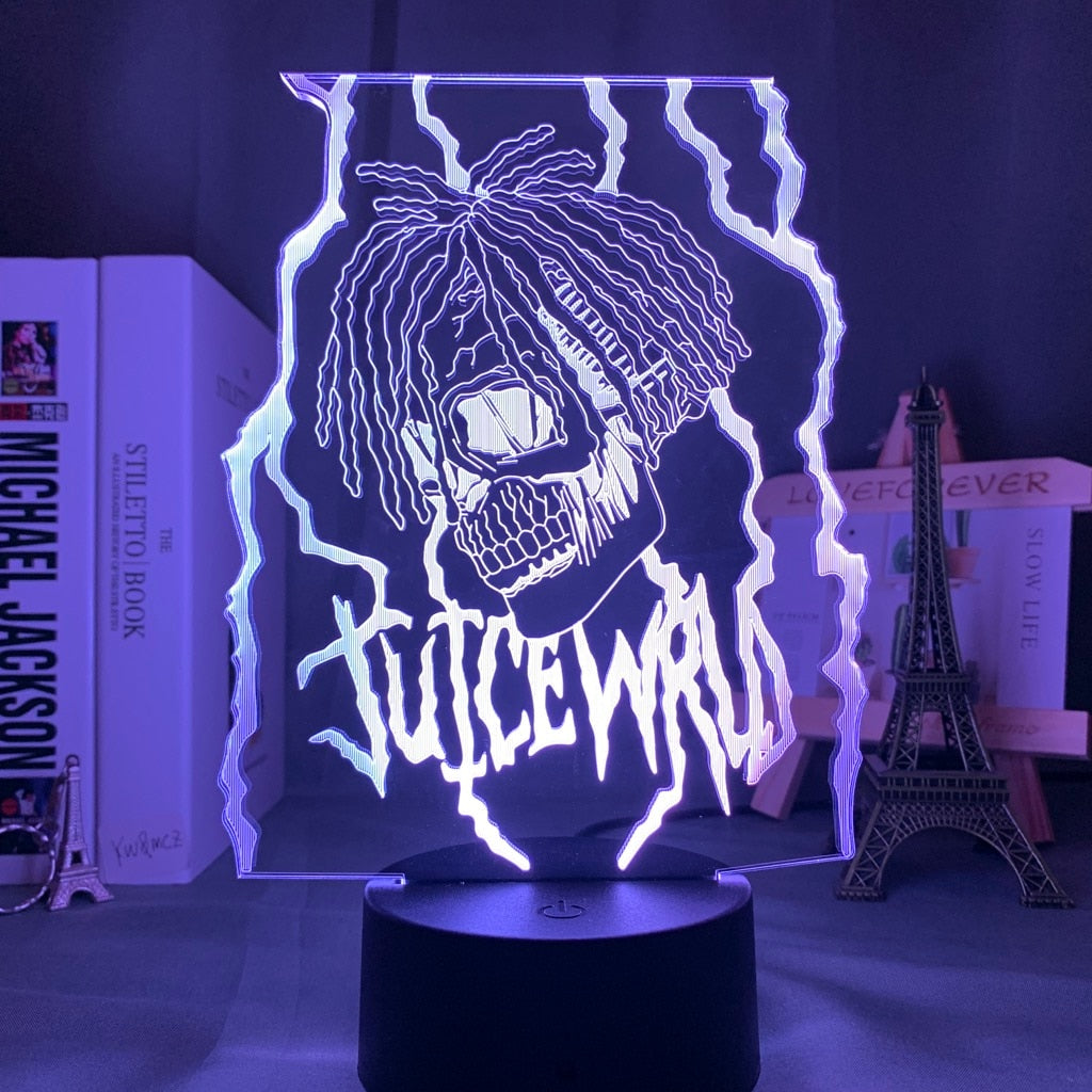 3d Lamp Juice WRLD Led Night Light for Home Decoration Colorful Nightlight Gift for Fans Dropshipping Juice WRLD - Scarefacelion’s Meme Shop  