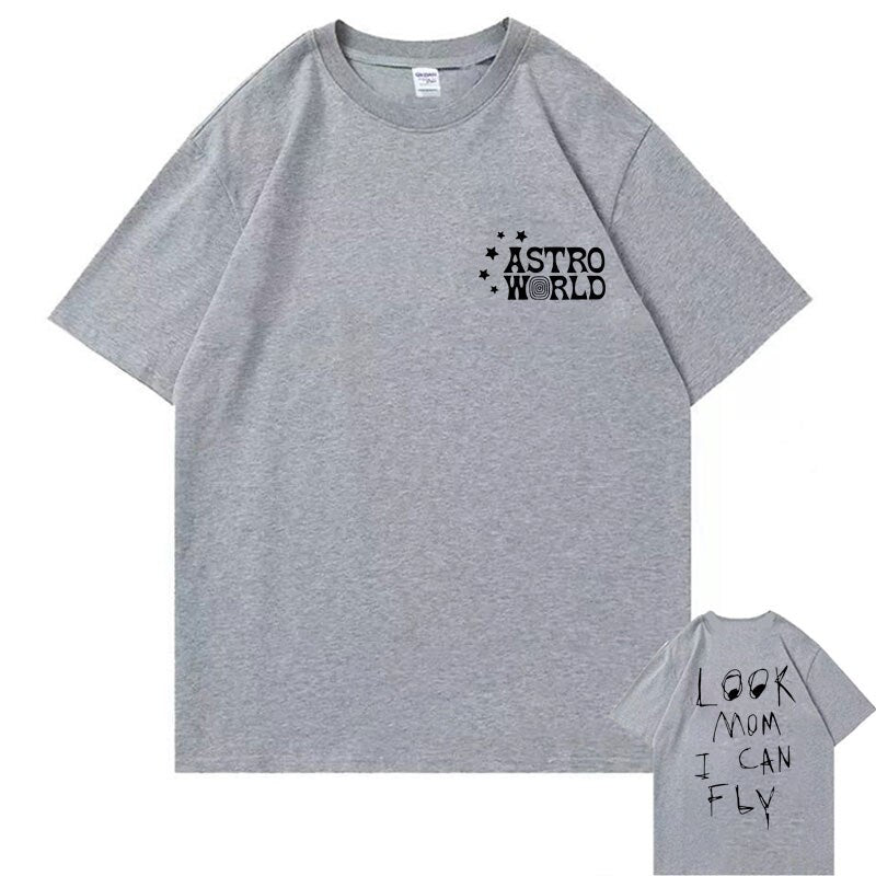 Astro World “Look Mom I Can Fly” Graphic T-Shirt