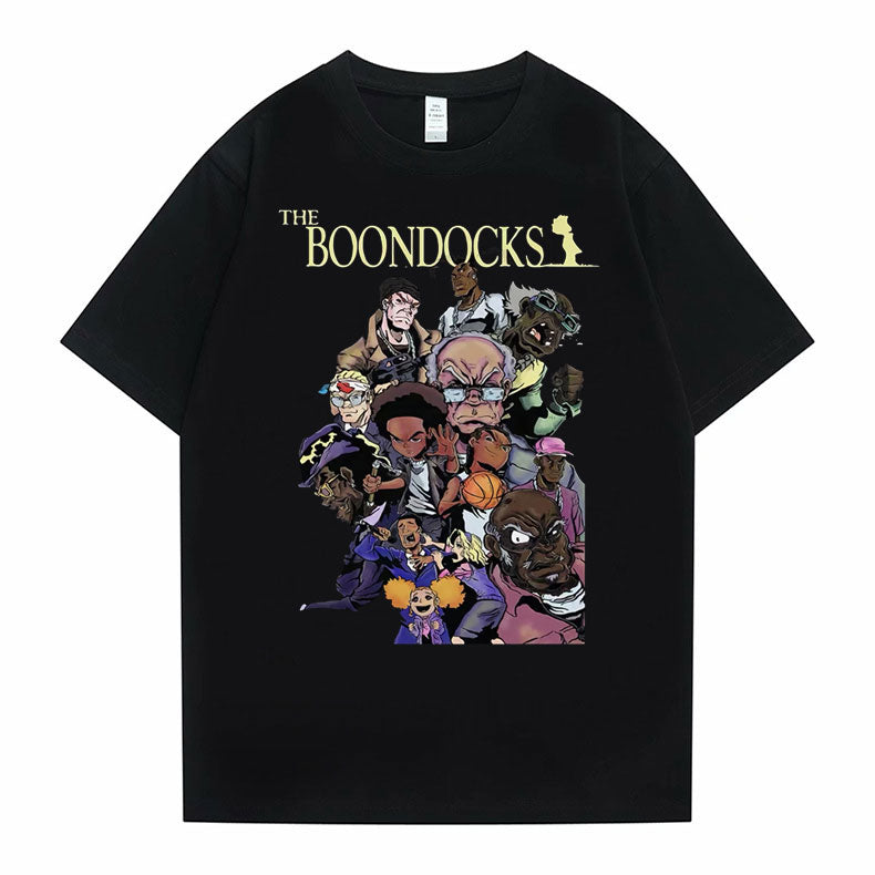 The Boondocks Huey and Riley Printed T-Shirt