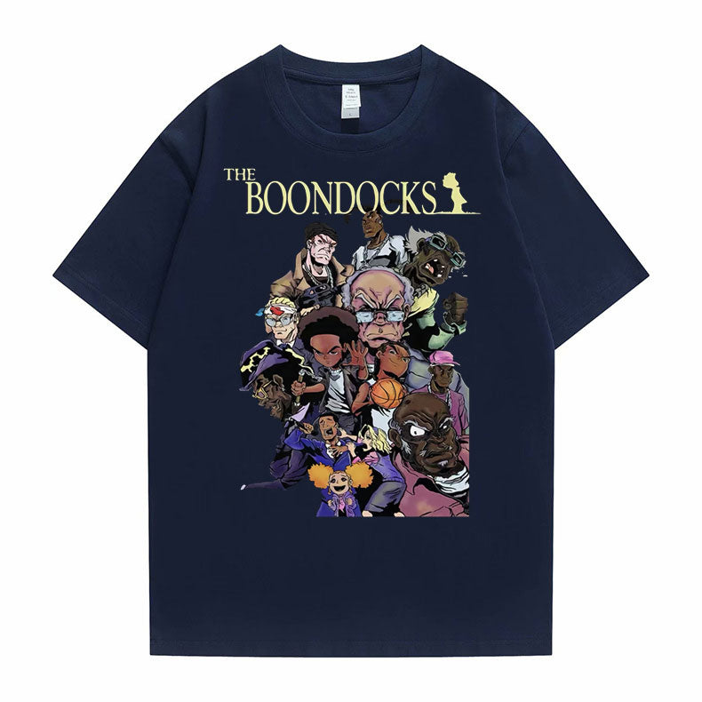 The Boondocks Huey and Riley Printed T-Shirt