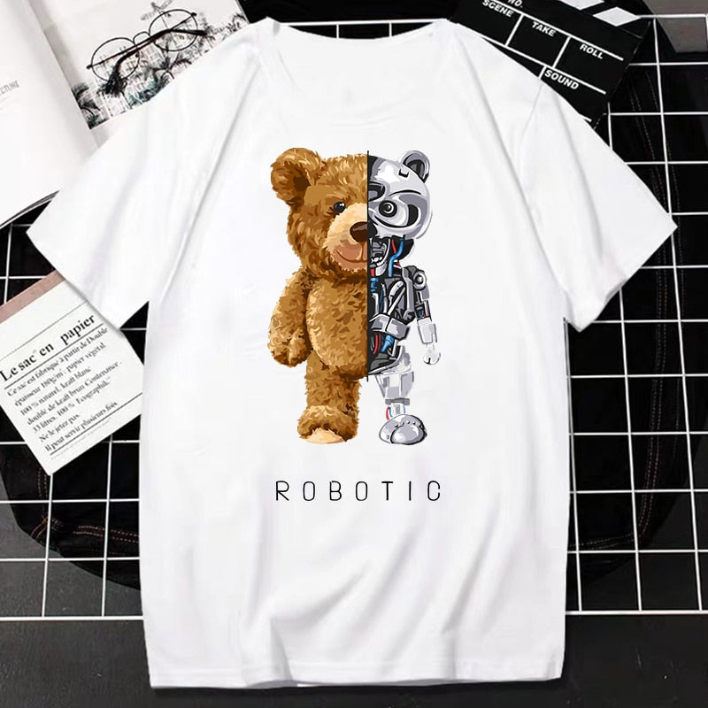 Creative Teddy Robot T-Shirt