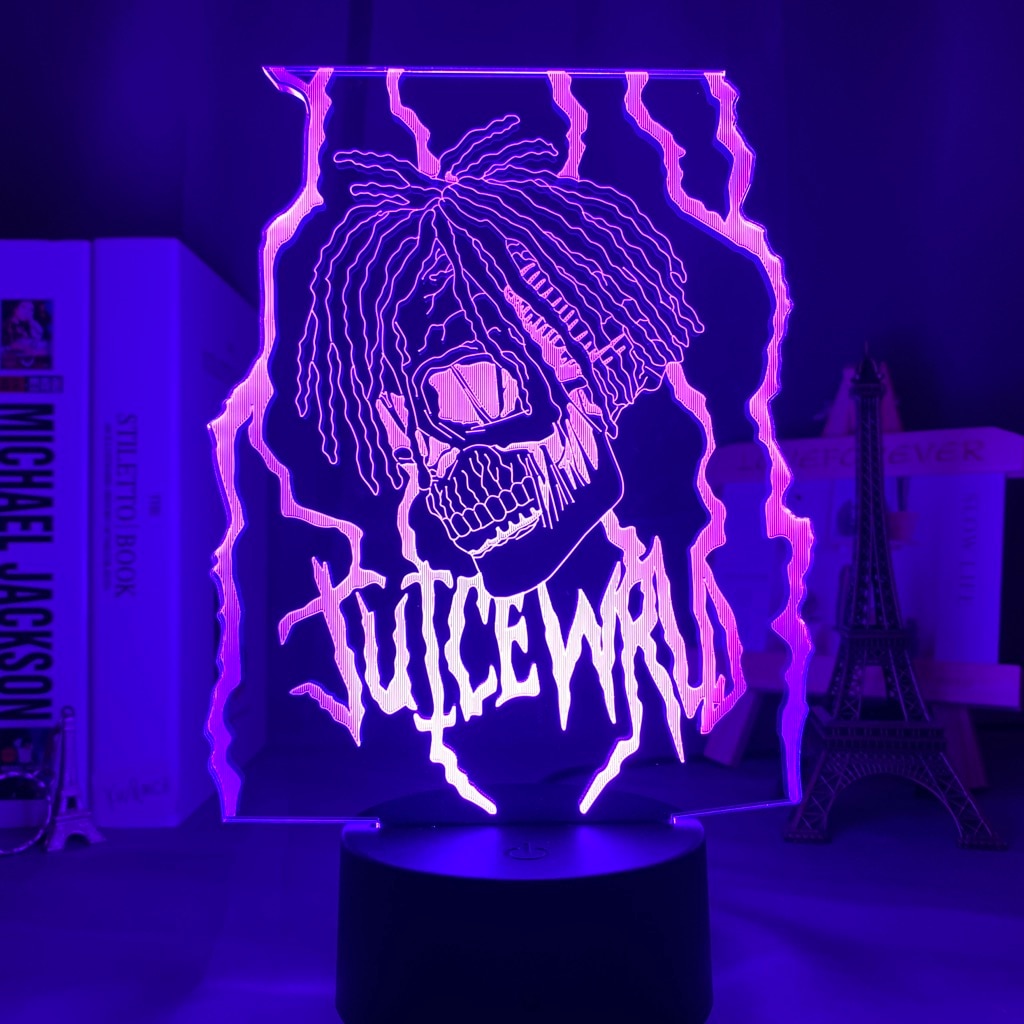 3d Lamp Juice WRLD Led Night Light for Home Decoration Colorful Nightlight Gift for Fans Dropshipping Juice WRLD - Scarefacelion’s Meme Shop  