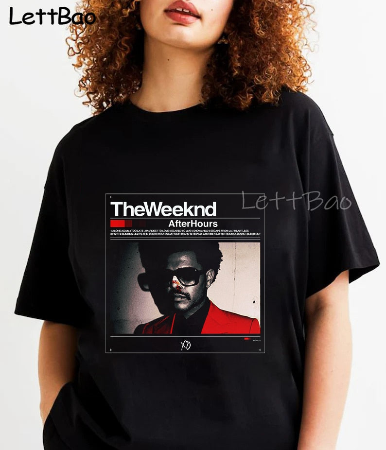 The Weeknd T Shirt Vintage Retro 90s After Hours T-shirt Graphic Cotton Men T Shirt New TEE TSHIRT Hip Hop Womens Tops Summer - Scarefacelion’s Meme Shop  