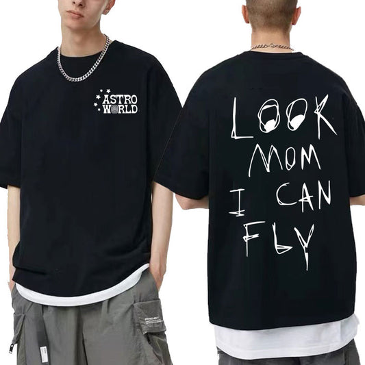 Astro World “Look Mom I Can Fly” Graphic T-Shirt