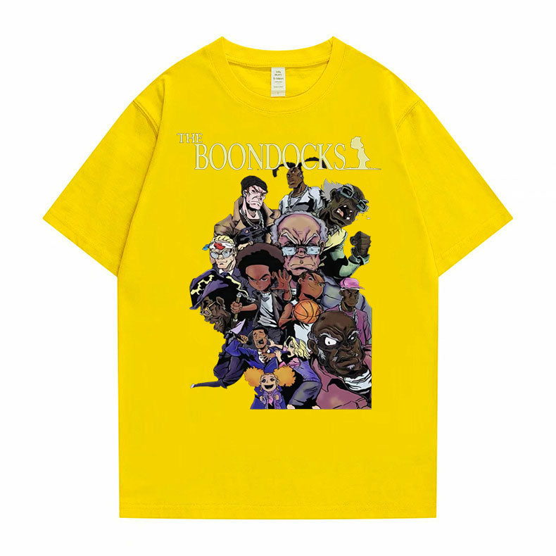 The Boondocks Huey and Riley Printed T-Shirt