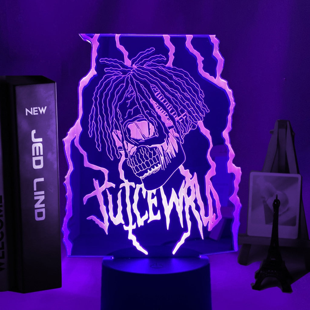 3d Lamp Juice WRLD Led Night Light for Home Decoration Colorful Nightlight Gift for Fans Dropshipping Juice WRLD - Scarefacelion’s Meme Shop  