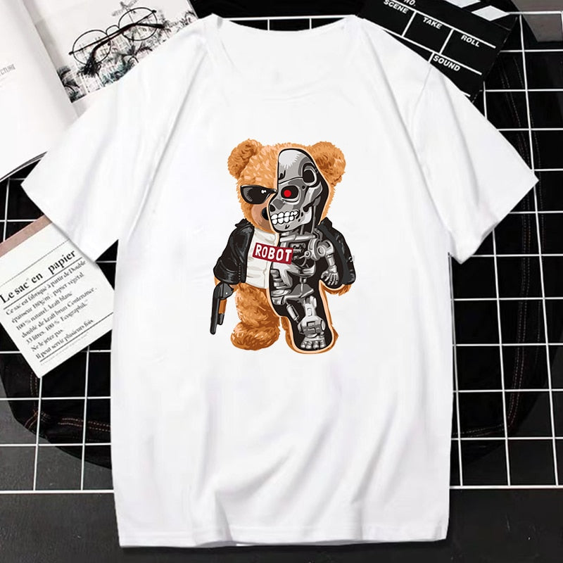 Creative Teddy Robot T-Shirt