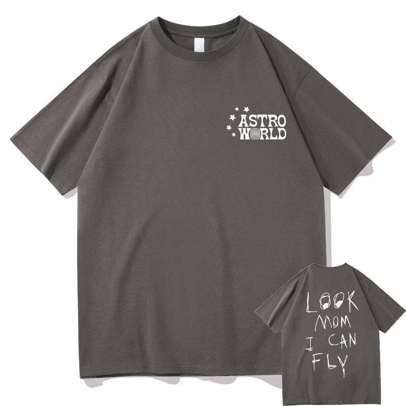 Astro World “Look Mom I Can Fly” Graphic T-Shirt