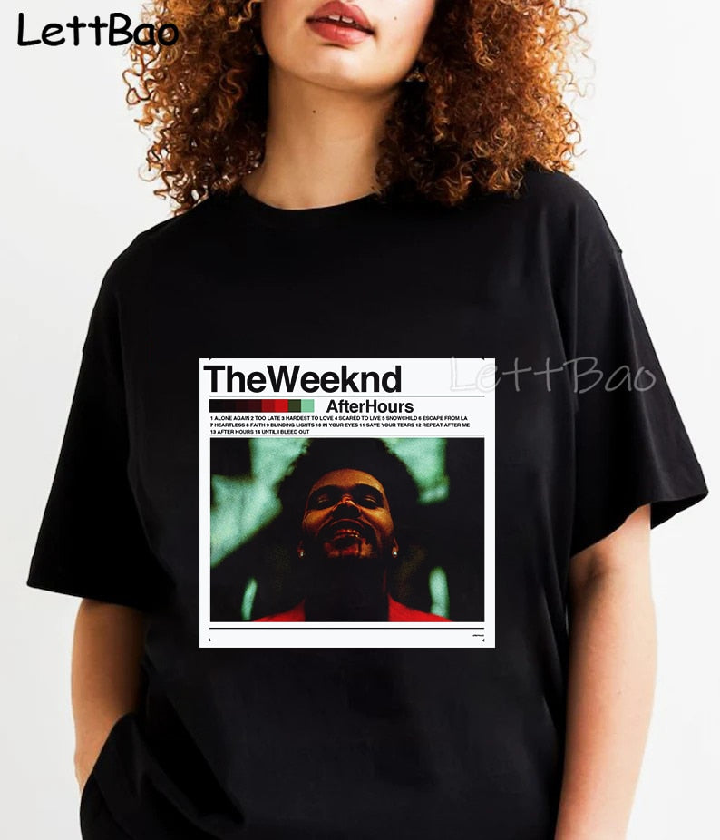 The Weeknd T Shirt Vintage Retro 90s After Hours T-shirt Graphic Cotton Men T Shirt New TEE TSHIRT Hip Hop Womens Tops Summer - Scarefacelion’s Meme Shop  