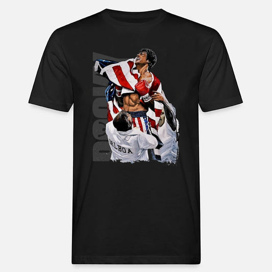 Rocky Balboa Victory Graphic Vintage T-Shirt