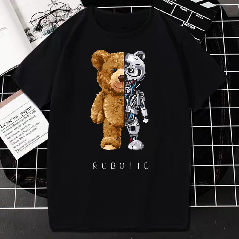 Creative Teddy Robot T-Shirt