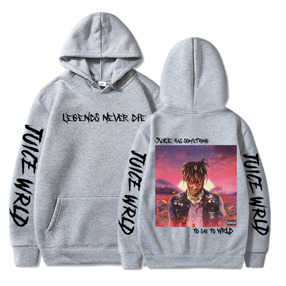 Rapper Juice WRLD Hoodies Men Women Sweatshirts Fashion Hip Hop Hooded Casual Pullovers Autumn Boys Girls Black Streetwear Tops - Scarefacelion’s Meme Shop  