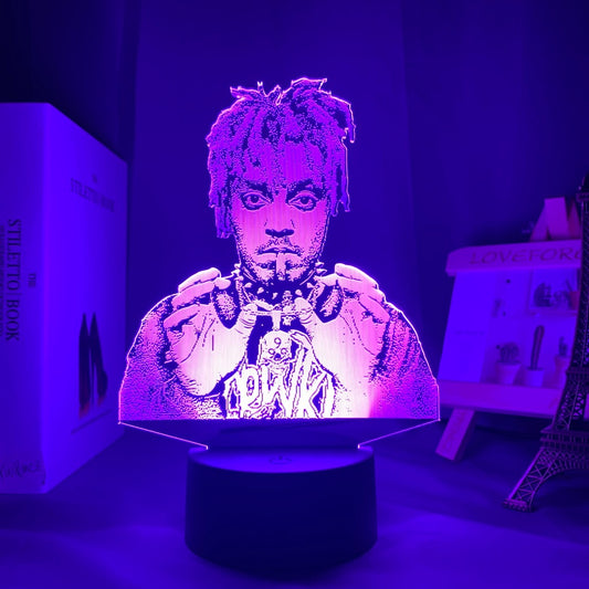 3d Lamp Juice WRLD Led Night Light for Home Decoration Colorful Nightlight Gift for Fans Dropshipping Juice WRLD - Scarefacelion’s Meme Shop  