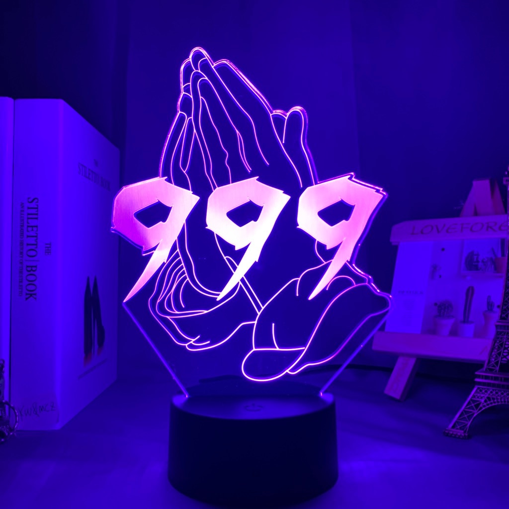 3d Lamp Juice WRLD Led Night Light for Home Decoration Colorful Nightlight Gift for Fans Dropshipping Juice WRLD - Scarefacelion’s Meme Shop  