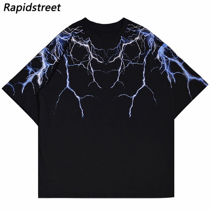 Lightning Graphic Hipster T-Shirt