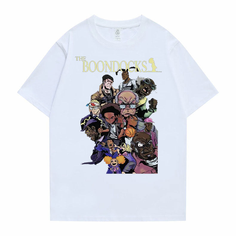 The Boondocks Huey and Riley Printed T-Shirt