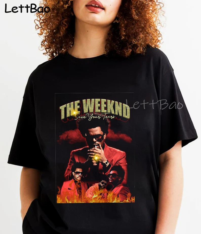 The Weeknd T Shirt Vintage Retro 90s After Hours T-shirt Graphic Cotton Men T Shirt New TEE TSHIRT Hip Hop Womens Tops Summer - Scarefacelion’s Meme Shop  