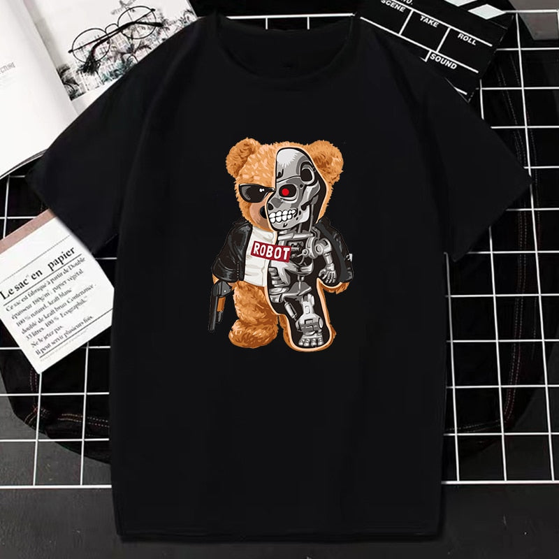 Creative Teddy Robot T-Shirt